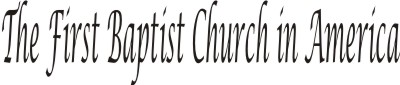 The First Baptist Church in America